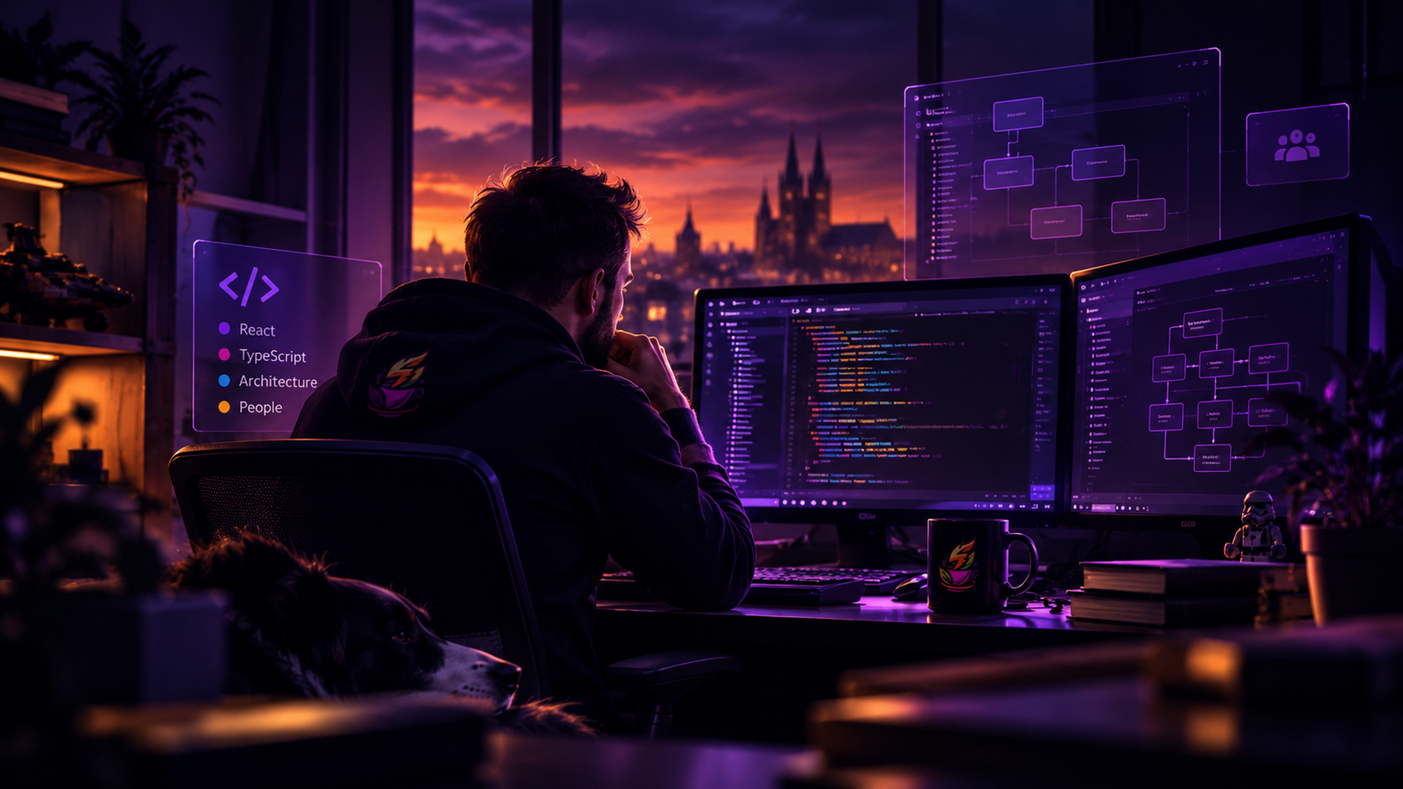 Vizuál vývojového prostředí a frontend architektury v Reactu